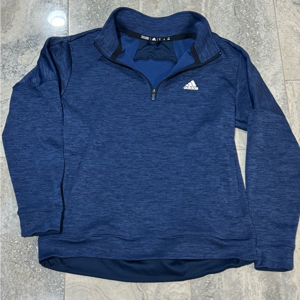 Adidas Navy Blue Performance Pullover - image 1